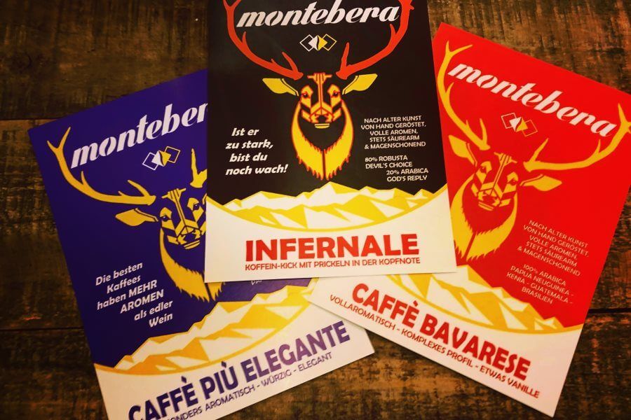 montebera Kaffee Labels